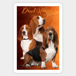 Basset Hound Composite Sticker